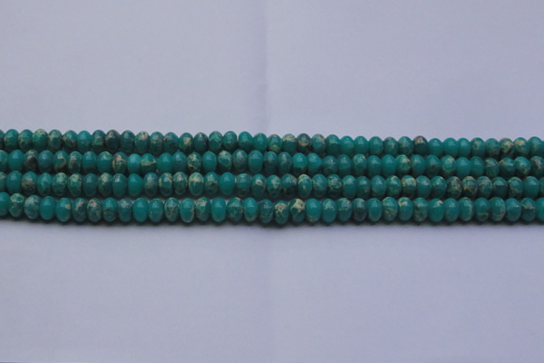 CDE2665 15.5 inches 7*10mm rondelle dyed sea sediment jasper beads