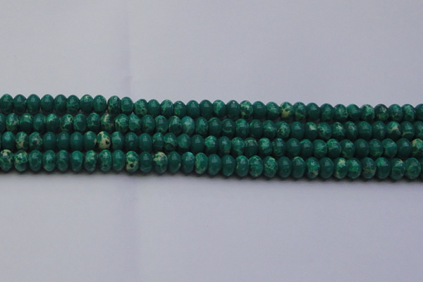 CDE2674 15.5 inches 8*12mm rondelle dyed sea sediment jasper beads
