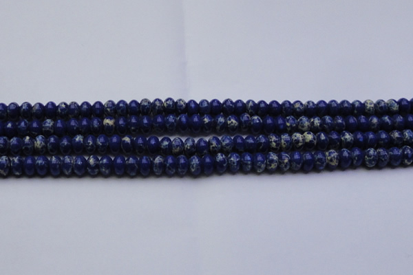 CDE2681 15.5 inches 7*10mm rondelle dyed sea sediment jasper beads