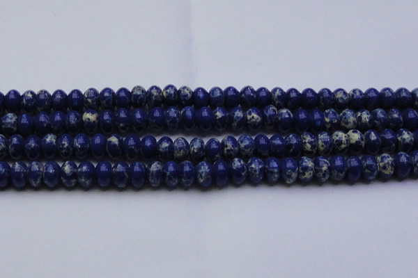 CDE2685 15.5 inches 13*18mm rondelle dyed sea sediment jasper beads