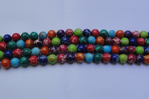 CDE2692 15.5 inches 12mm round dyed sea sediment jasper beads