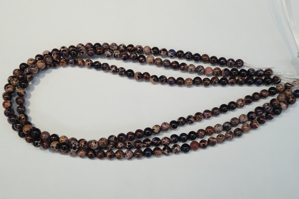 CDE361 15.5 inches 6mm round dyed sea sediment jasper beads
