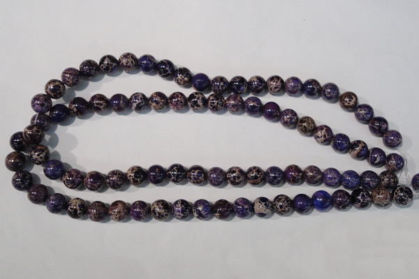 CDE696 15.5 inches 10mm round dyed sea sediment jasper beads
