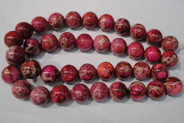 CDE764 15.5 inches 20mm round dyed sea sediment jasper beads