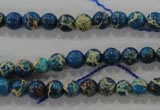 CDE811 15.5 inches 6mm round dyed sea sediment jasper beads wholesale