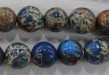 CDE815 15.5 inches 12mm round dyed sea sediment jasper beads wholesale
