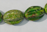 CDE930 15.5 inches 15*23mm star fruit shaped dyed sea sediment jasper beads