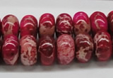 CDI08 16 inches 10*16mm rondelle dyed imperial jasper beads wholesale