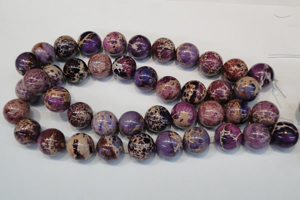 CDI368 15.5 inches 20mm round dyed imperial jasper beads