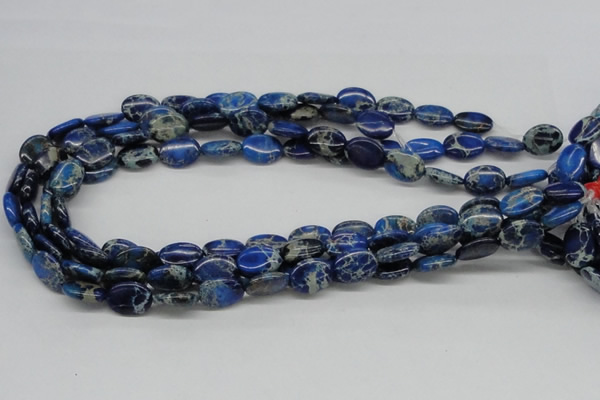 CDI58 16 inches 12*16mm oval dyed imperial jasper beads wholesale