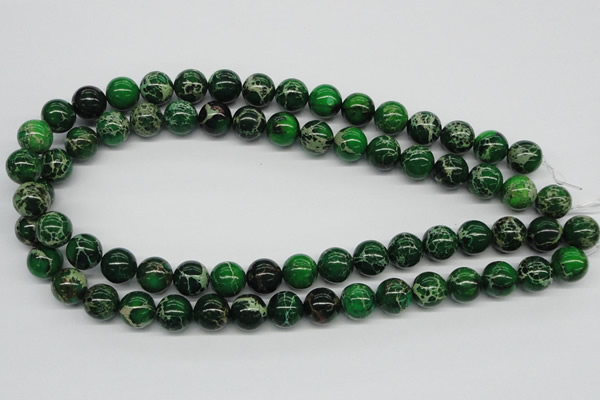 CDI70 16 inches 12mm round dyed imperial jasper beads wholesale
