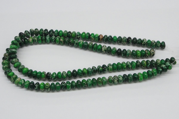 CDI72 16 inches 6*10mm rondelle dyed imperial jasper beads wholesale