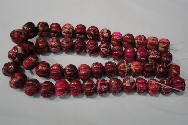 CDI767 15.5 inches 15*18mm pumpkin dyed imperial jasper beads