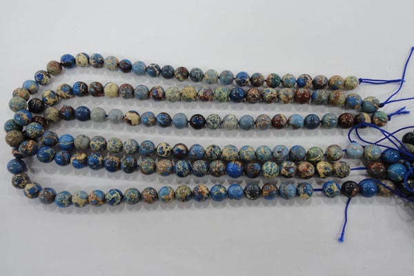 CDI813 15.5 inches 8mm round dyed imperial jasper beads wholesale