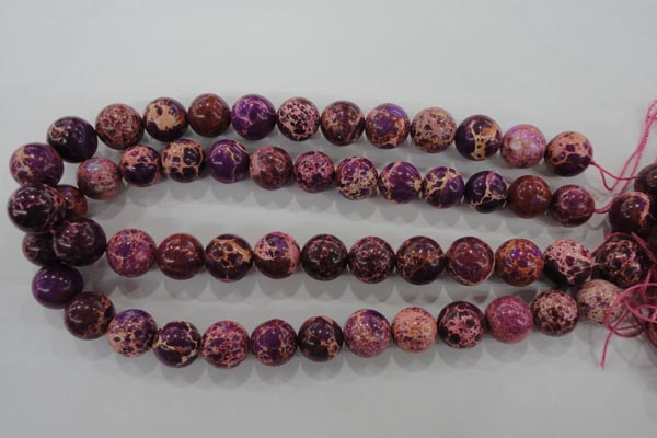CDI835 15.5 inches 14mm round dyed imperial jasper beads wholesale
