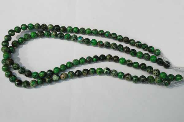 CDI956 15.5 inches 8mm round dyed imperial jasper beads