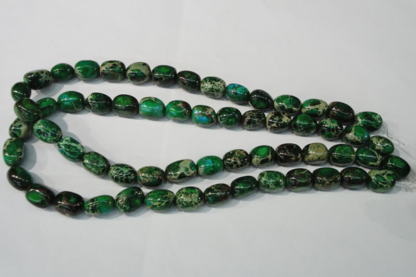 CDI960 15.5 inches 10*13mm nuggets dyed imperial jasper beads