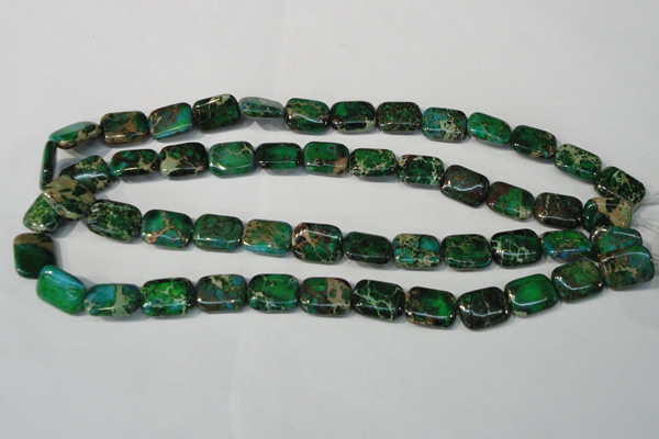 CDI974 15.5 inches 12*16mm rectangle dyed imperial jasper beads