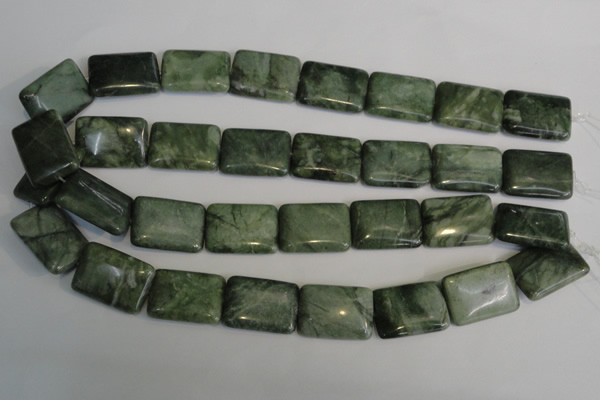 CDJ33 15.5 inches 18*25mm rectangle Canadian jade beads wholesale