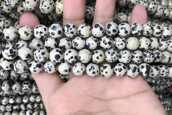 CDM93 15.5 inches 10mm round dalmatian jasper beads wholesale