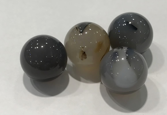 CDN1004 20mm round grey agate decorations wholesale