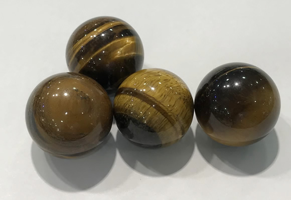CDN1015 25mm round yellow tiger eye decorations wholesale