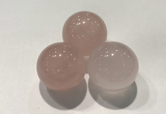 CDN1030 30mm round rose quartz decorations wholesale