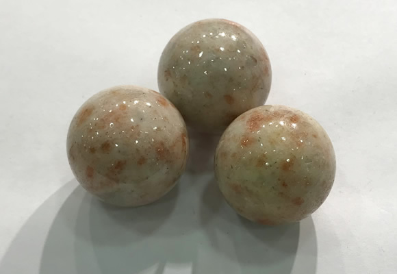 CDN1082 30mm round golden sunstone decorations wholesale
