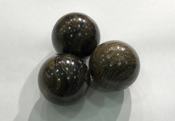 CDN1083 30mm round bronzite decorations wholesale