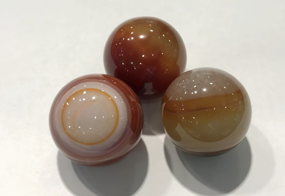 CDN1095 30mm round agate decorations wholesale