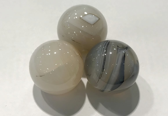 CDN1096 30mm round agate decorations wholesale