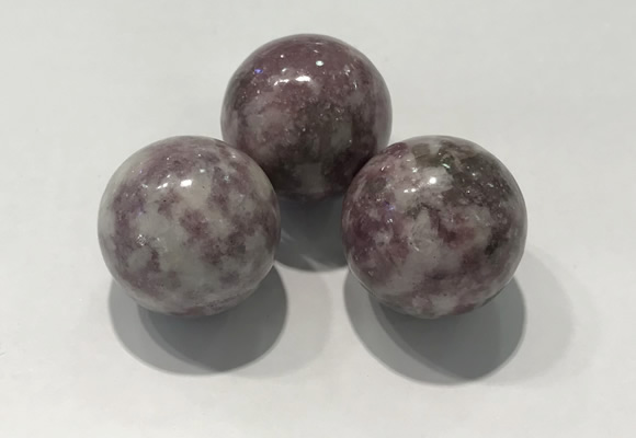 CDN1100 30mm round lilac jasper decorations wholesale
