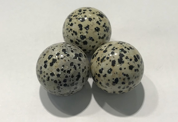 CDN1132 30mm round dalmatian jasper decorations wholesale