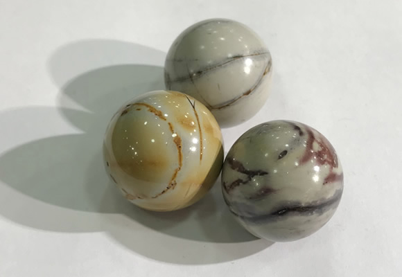 CDN1142 30mm round picasso jasper decorations wholesale