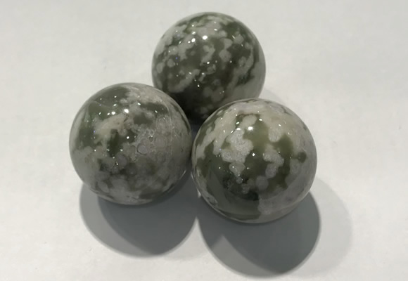 CDN1155 30mm round Mashan jade decorations wholesale