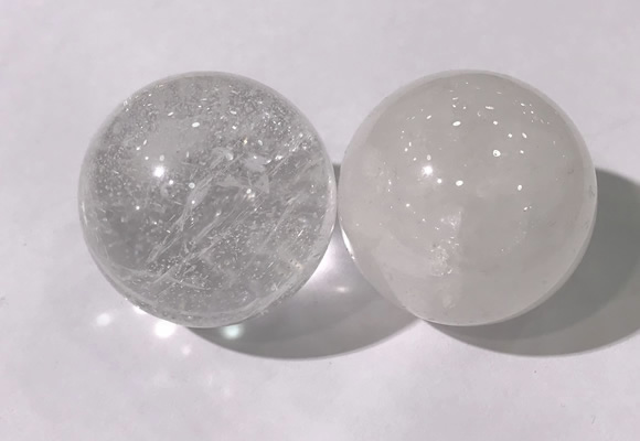 CDN1200 40mm round white crystal decorations wholesale