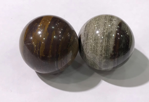 CDN1308 40mm round jasper decorations wholesale