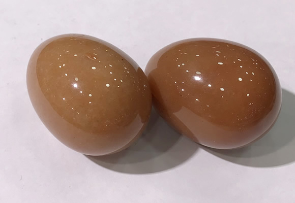 CDN1358 35*45mm egg-shaped red aventurine decorations wholesale