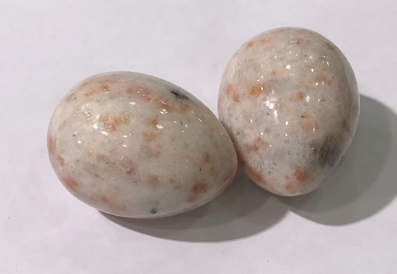 CDN1371 35*45mm egg-shaped golden sunstone decorations wholesale