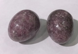 CDN1387 35*45mm egg-shaped lilac jasper decorations wholesale