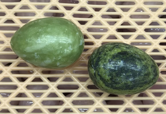 CDN340 35*50mm egg-shaped yellow green pine turquoise decorations