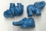 CDN418 25*50*35mm elephant imitation turquoise decorations wholesale