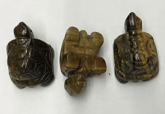 CDN443 28*45*22mm turtle yellow tiger eye decorations wholesale