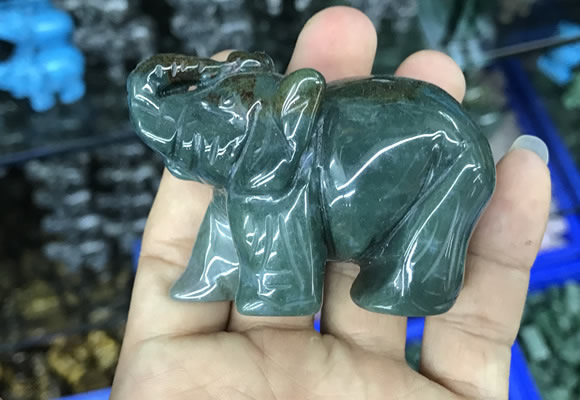 CDN515 33*65*45mm elephant agate decorations wholesale