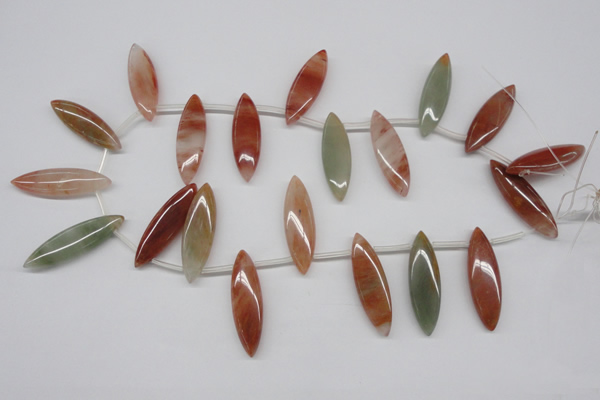 CDQ58 Top-drilled 12*40mm marquise natural red quartz beads wholesale