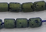 CDQ612 8 inches 6*8mm drum druzy quartz beads wholesale