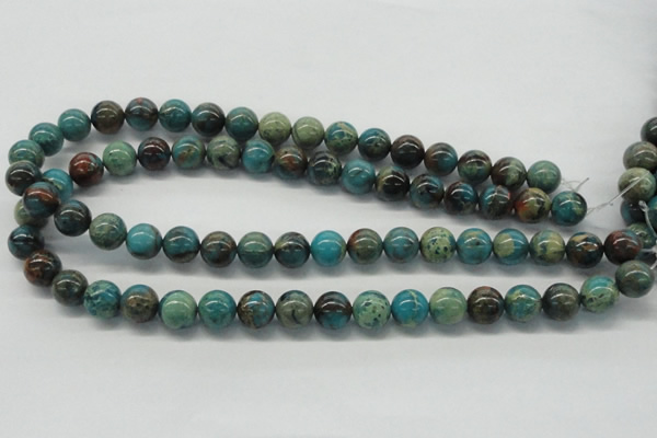 CDS08 16 inches 12mm round dyed serpentine jasper beads wholesale