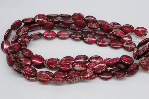 CDT15 15.5 inches 15*20mm oval dyed aqua terra jasper beads