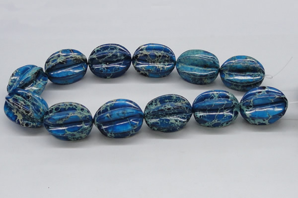 CDT62 15.5 inches 25*33mm star fruit shaped dyed aqua terra jasper beads