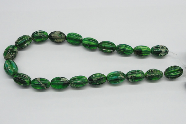 CDT77 15.5 inches 14*20mm star fruit shaped dyed aqua terra jasper beads